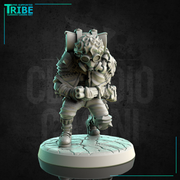 (0179) Female post apocalyptic old woman hunter with shotgun and traps - Only-Games