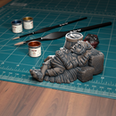 Sleeping Halfling Guard - TytanTroll Miniatures - DnD - Fantasy - Only-Games
