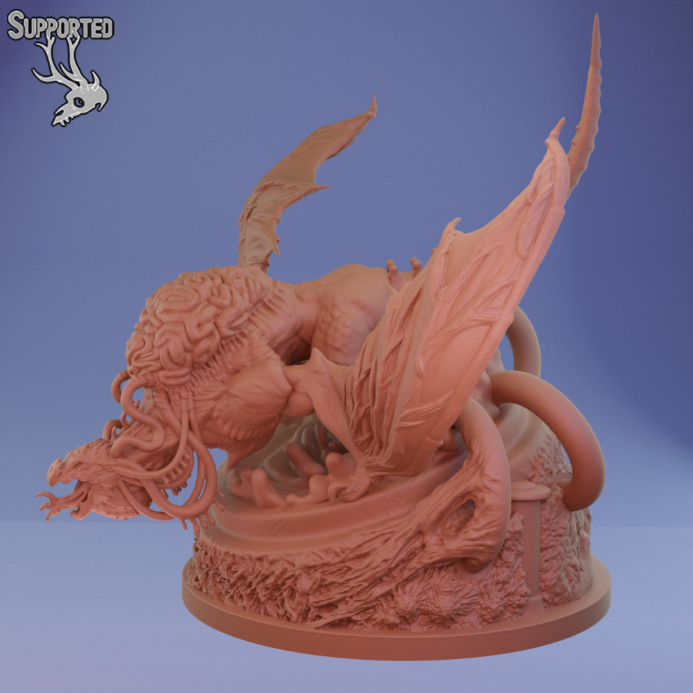 Elder Brain Dragon (80mm Base) - Zio_Sculptor - Miniatures by Only