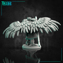 (0091) Male featherfolk birdman warrior with spear - Only-Games