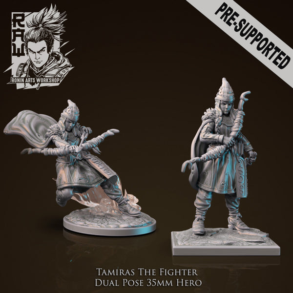 Tamiras The Fighter - Idle and Action Pose Lion Rider - Only-Games