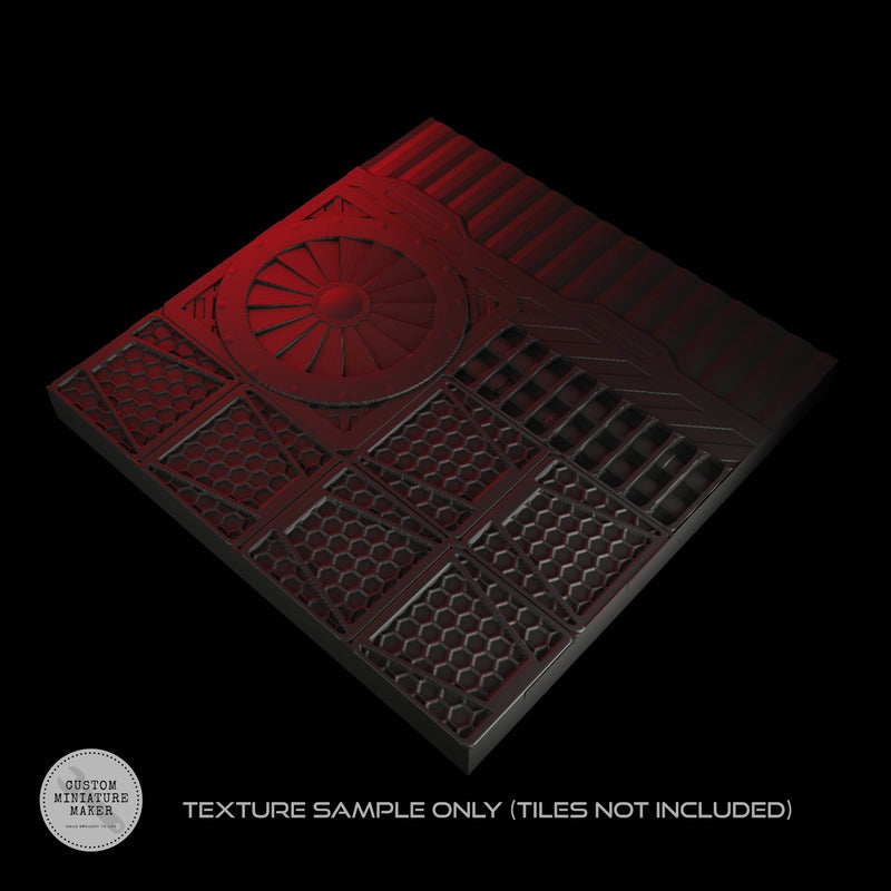 Texture Roller: Metal Panel Floor with Fan - Only-Games