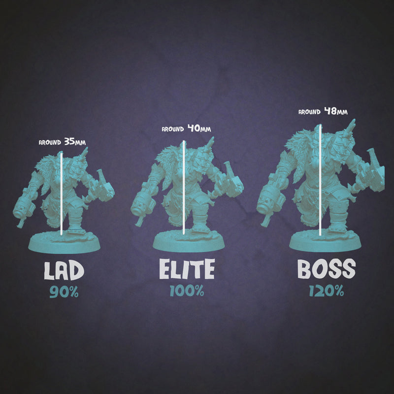 Modular Orc Rifle Lads x5 - Kit A (Lad Size) - Only-Games