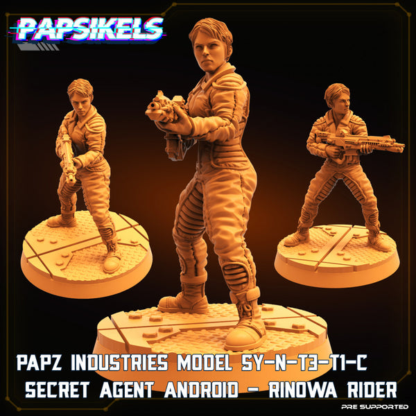 PAPZ INDUSTRIES MODEL SY-N-T3-T1-C SECRET AGENT ANDROID RINOWA RIDER - Only-Games