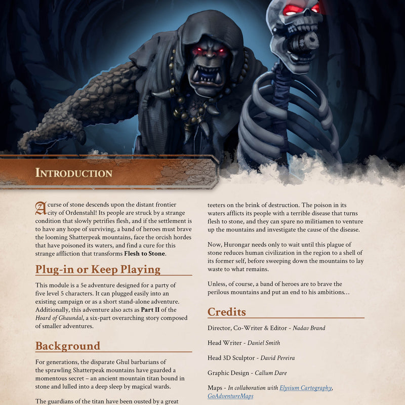Flesh To Stone - 5e Adventure Booklet - Only-Games