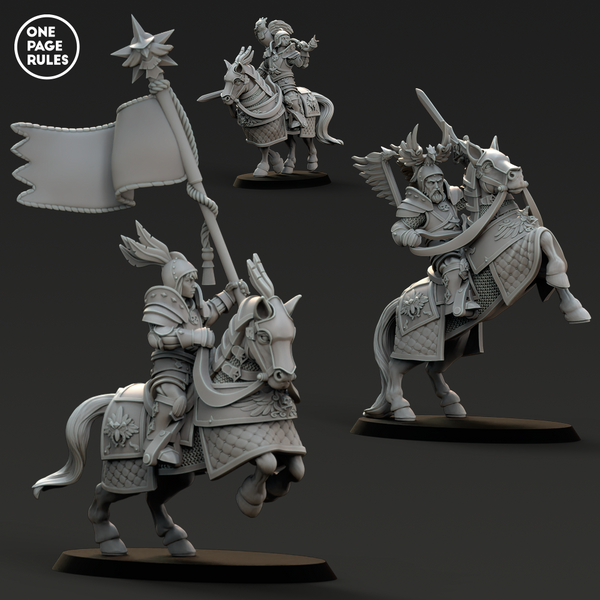 Empire Knights Command (3 Models) - Only-Games