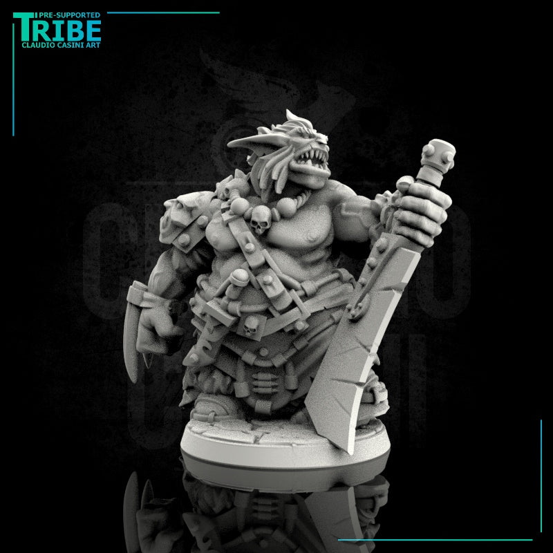 (0060) Male warrior bugbear with big sword - Only-Games