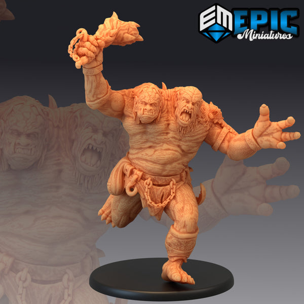 Ettin Ancestor Attacking / Ancient Two Headed Ogre / Cave Encounter - Only-Games