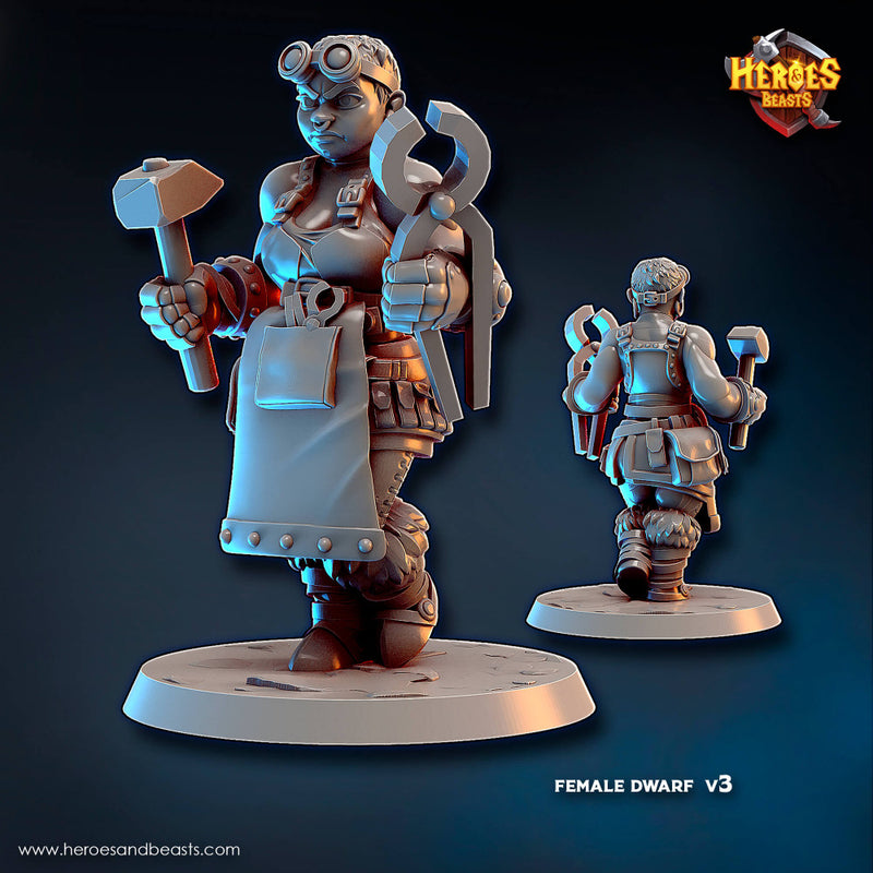 female dwarf blacksmith v3 - Only-Games