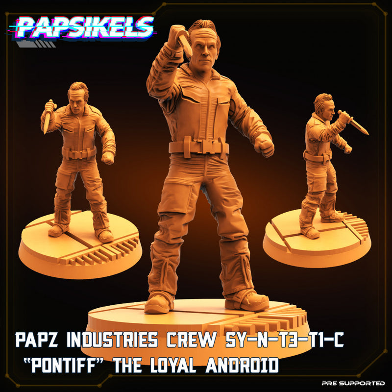 PAPZ INDUSTRIES CREW SYNTHETIC PONTIFF THE LOYAL ANDROID - Only-Games