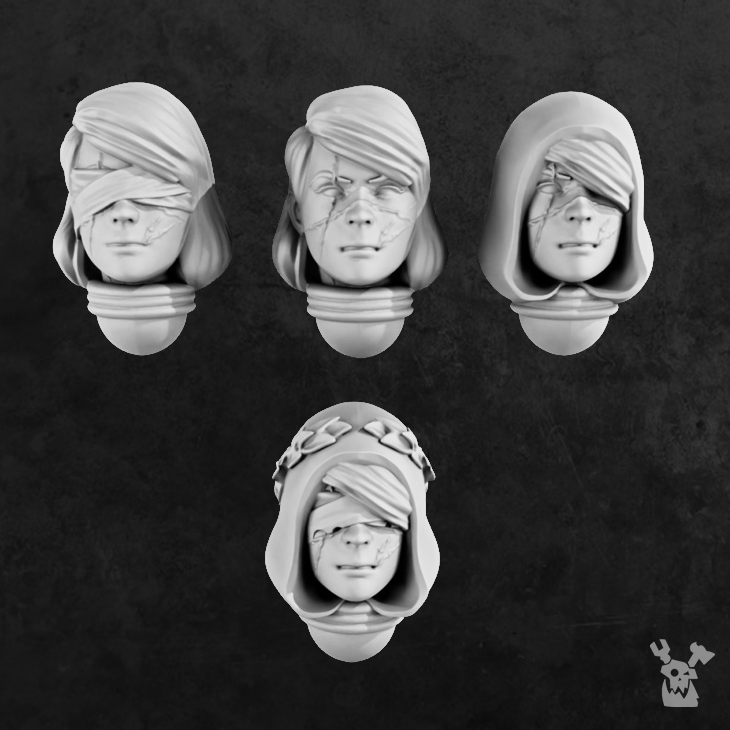 War Sister Heads "Holy Elizabeth" Bits Set - Only-Games