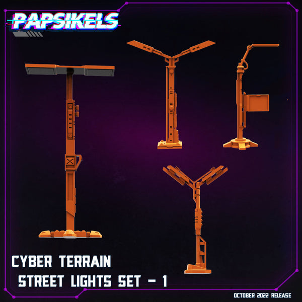 CYBER TERRAIN STREET LIGHTS SET - 1 - Only-Games