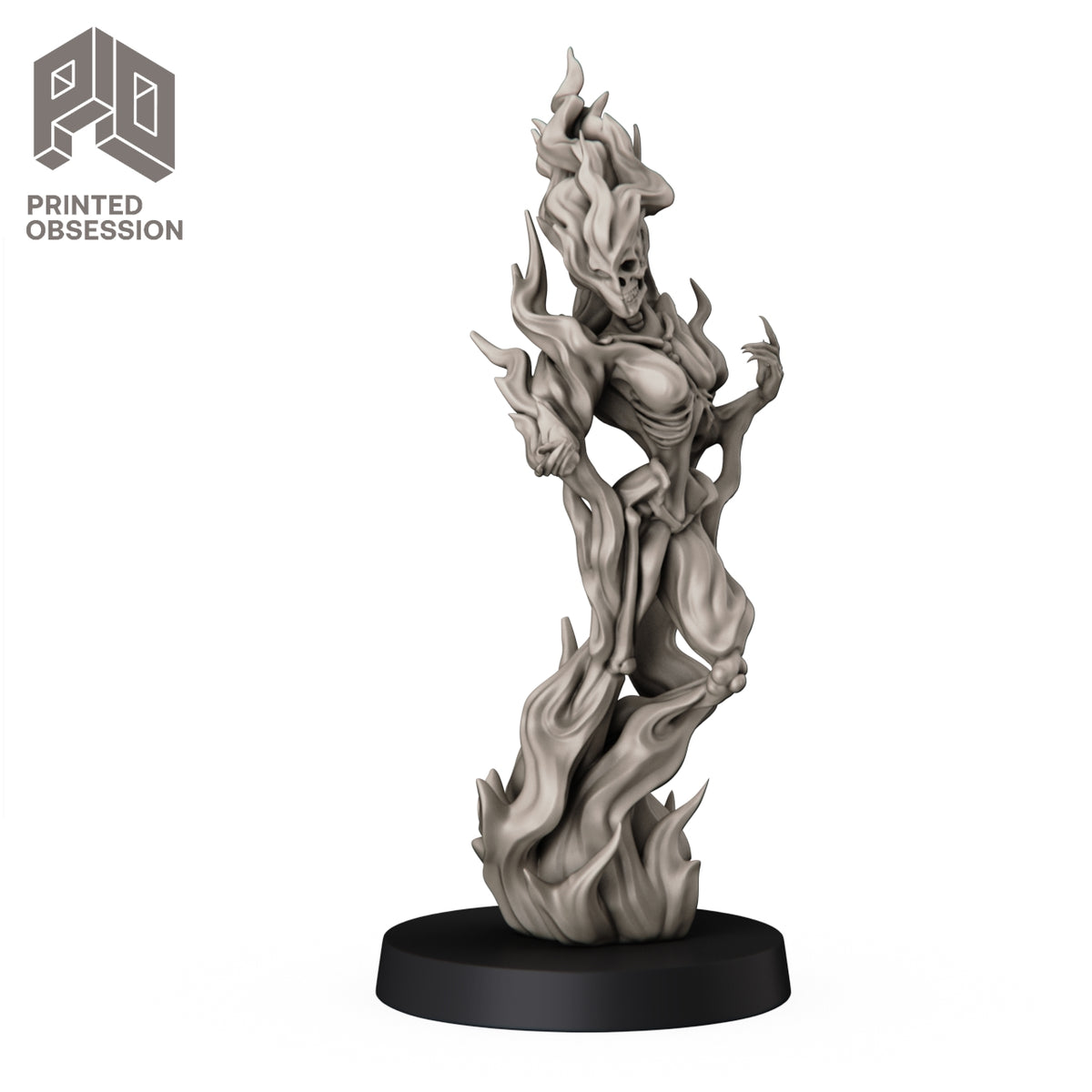 Female Fire Elemental Stl