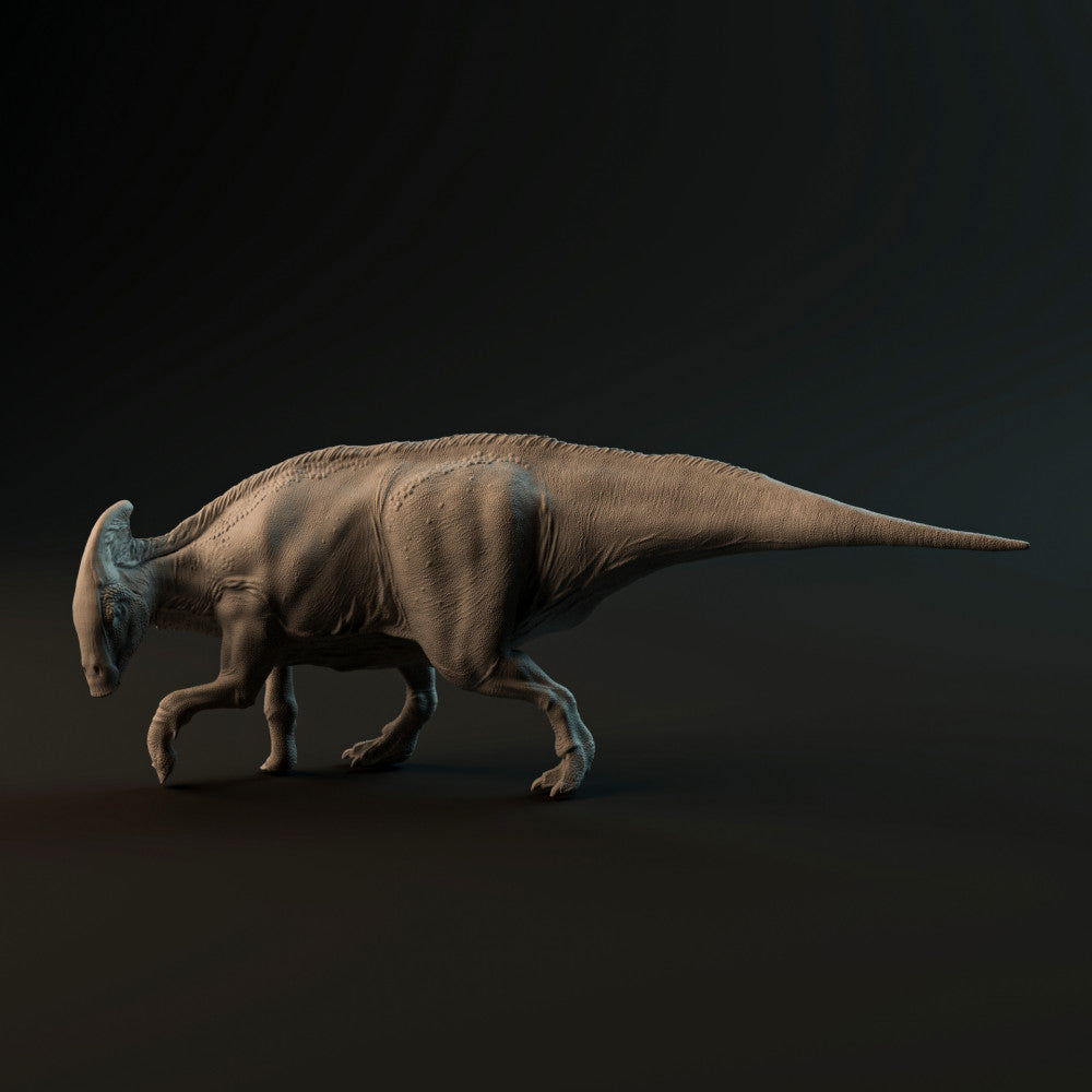 Charonosaurus female walking 1-35 scale dinosaur - Dino and Dog ...