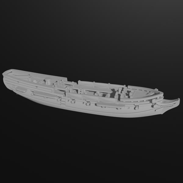 1/700 & 1/1200 US Sloop Rattlesnake/HMS Cormorant (32 guns), 1780-86 - Only-Games