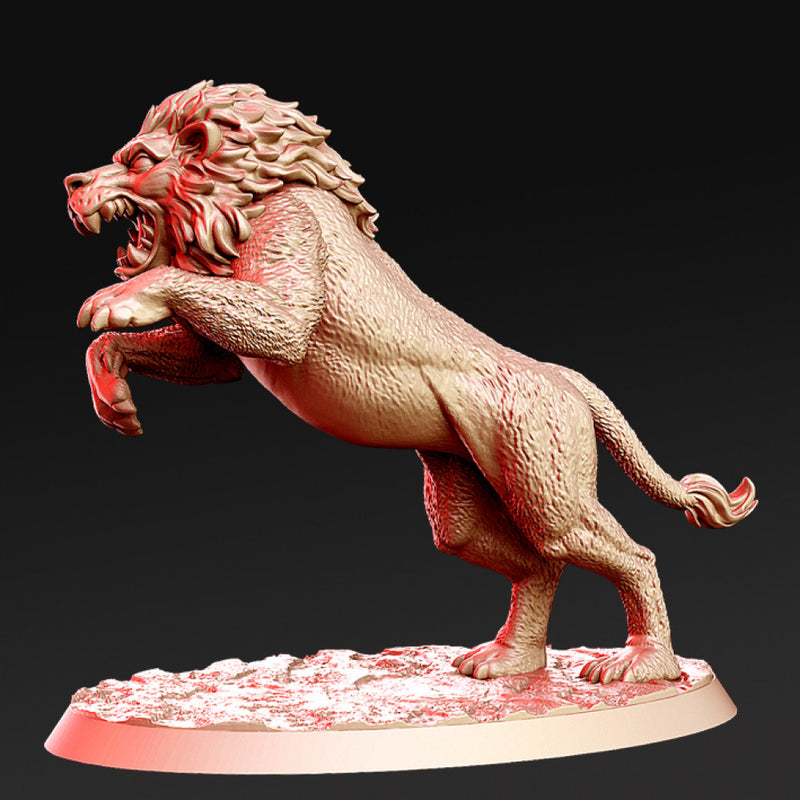 Raios- Lion Gladiator - 32mm - DnD - Only-Games
