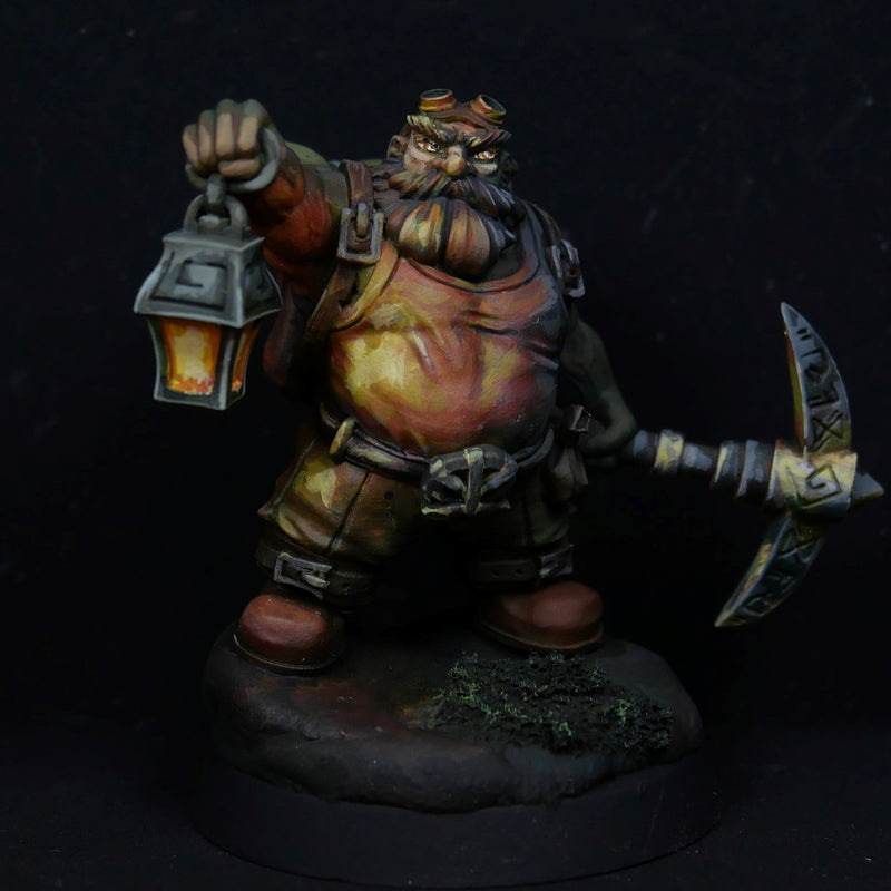 Rufus Breakrock [32mm Scale]  Dwarf Miner - Only-Games