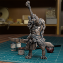 Gnoll Leader Raised Bone - Frostgrave Pathfinder - Fantasy DND Bust - TytanTroll Miniatures - Only-Games
