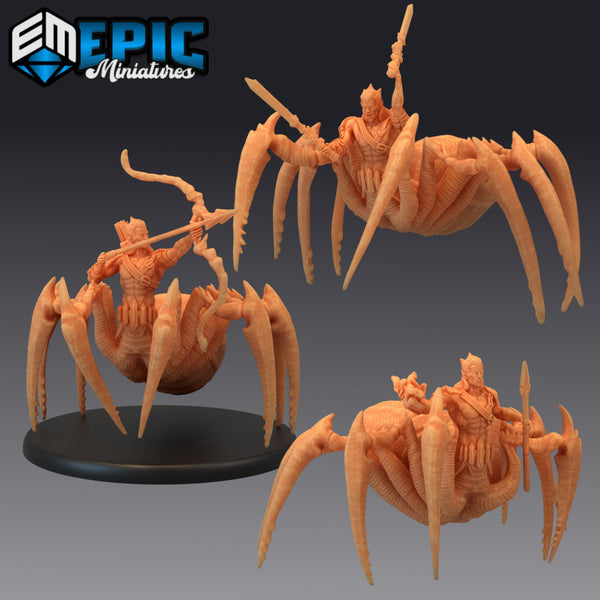 Dark Elf Spider Set / Drider Abomination Adventurer / Huge Cave Arachnid - Only-Games