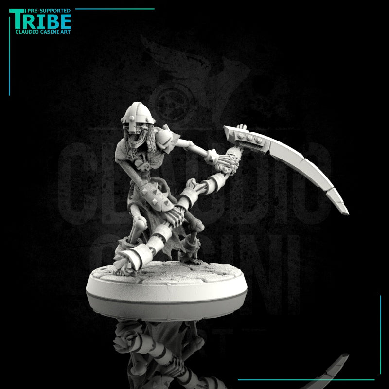 (0044) Skeleton warrior with scythe - Only-Games