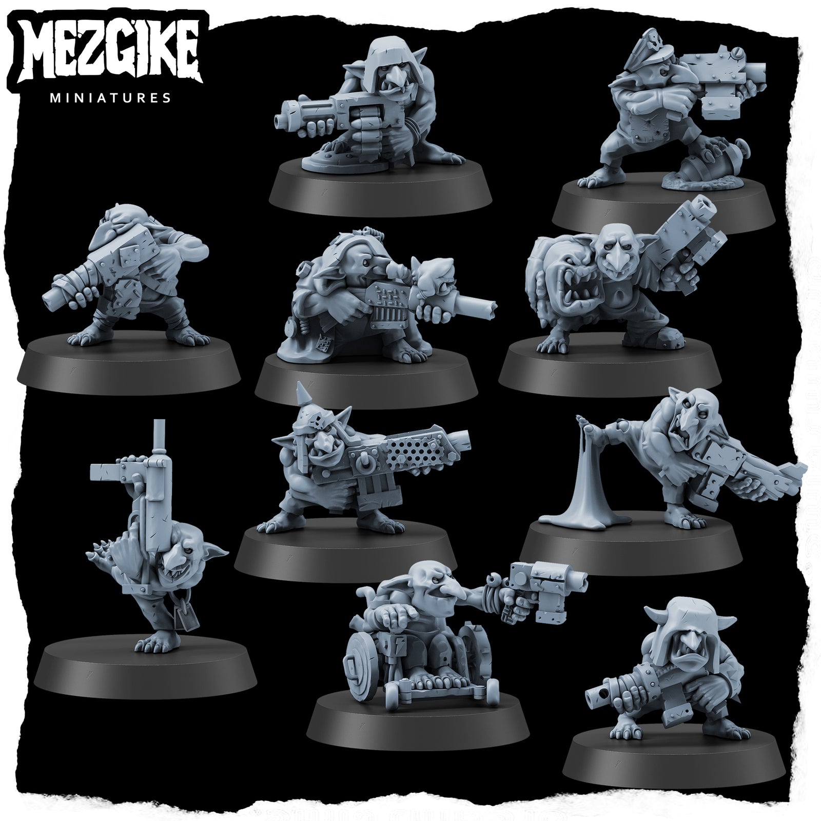 Runt Mob 'B' (10 Physical Miniatures) - MEZGIKE - Miniatures By Only ...