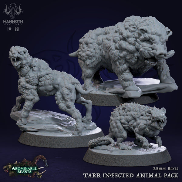 Tarr Infected Animal Pack (25mm Base) - Only-Games