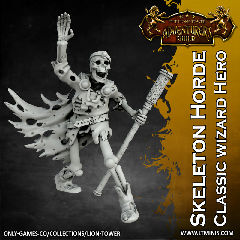 Skeleton Horde Classic Heroes (x4 models) - Only-Games