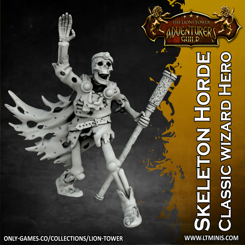 Classic Wizard Skeleton Hero - Only-Games