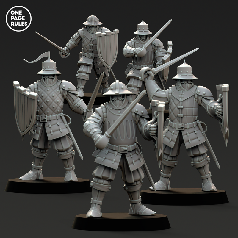 Vinci Sword Militia (5 Models) - Only-Games