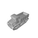 10pc 3D Printed 1/285 Russian Voroshilovets Tractor Open Back - Only-Games