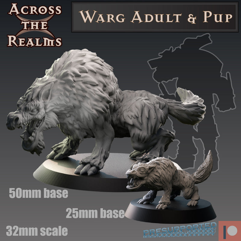 Warg adult & pup - Only-Games