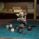 Goblin Raider Single Dagger - TytanTroll Miniatures - DnD - Fantasy - Only-Games