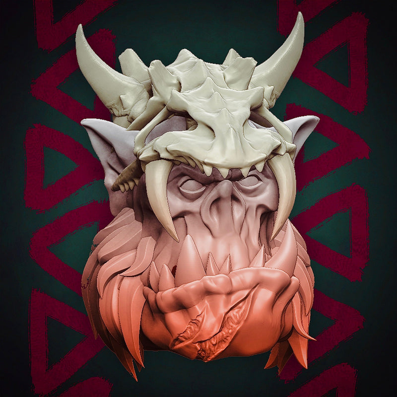 Orc Monster Hunter Heads - Set A (Boss Size) - Only-Games