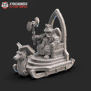 Dwarf High King Sitting on Throne - Only-Games