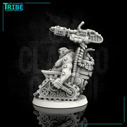 (0101) Male post-apocalyptic sci-fi leader with wheelchair and cannon - Only-Games