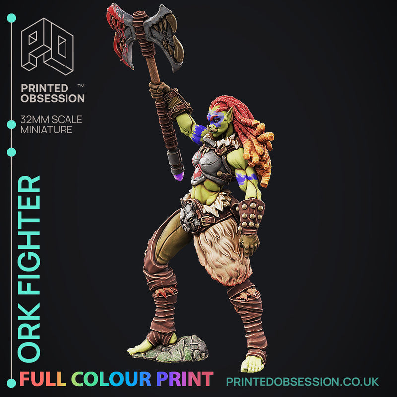 Ork Fighter - Pre-Coloured - 32mm Scale - Only-Games