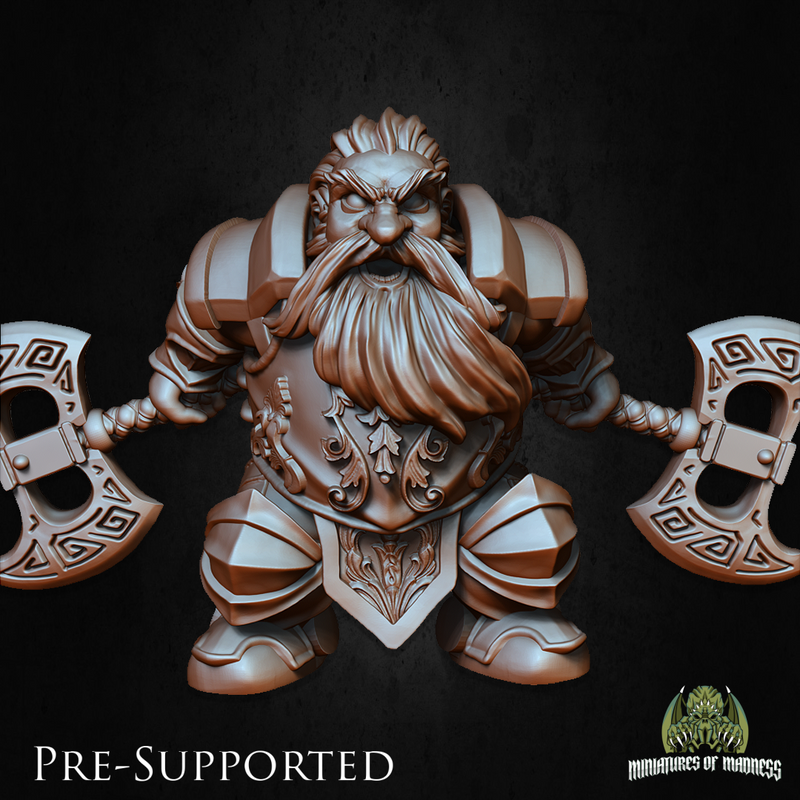 Sinar The Fearless [32mm Scale] Dwarf Fighter - Only-Games