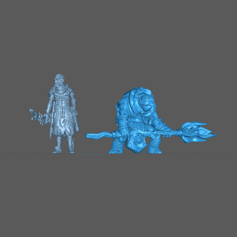 (0166) Male turtle wizard with a magic staff - Only-Games