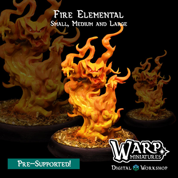 Fire Elementals - Small, Medium and Large - Only-Games