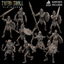 Armoured Skeleton Bundle - TytanTroll Miniatures - DnD - Fantasy - Only-Games