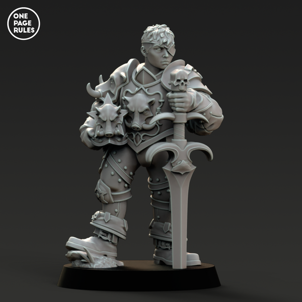 OPR Event Minis #2 - Empire Greatsword Captain (1 Model) - Only-Games