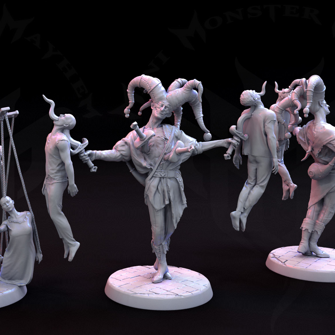 Jester Male - Mini Monster Mayhem - Miniatures by Only-Games.co
