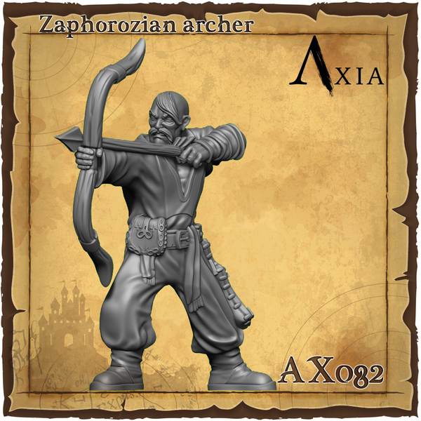 AX082 Cossack Zaphorozian Archer 1 Amber Husaria - Only-Games