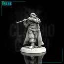 (0073) Male human elf bard with flute - Only-Games