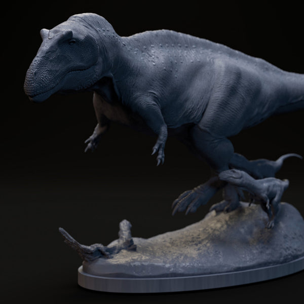 Acrocanthosaurus family 1-35 scale dinosaur