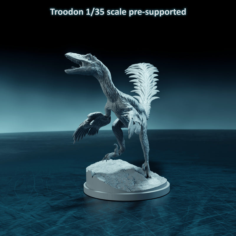 Troodon running up 1-35 scale dinosaur - Only-Games