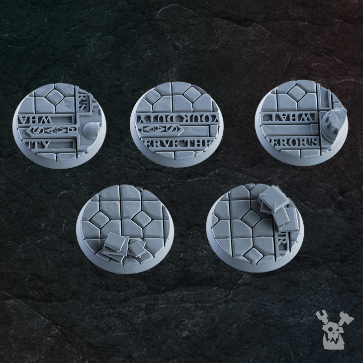 Religious Temple 32mm Bases Set x5