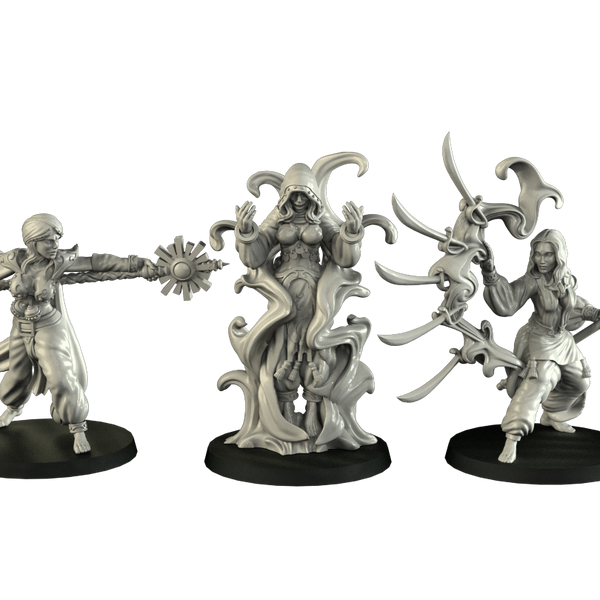 Desert Sorceress (3 miniatures) - Only-Games