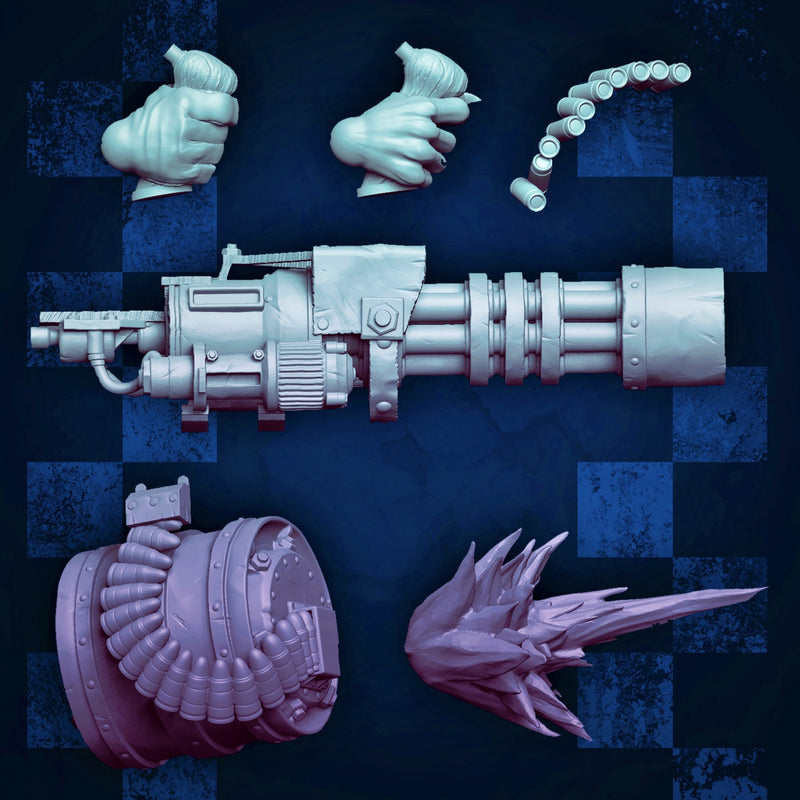 Modular Orc Minigunner Kit (Elite Size) - Only-Games