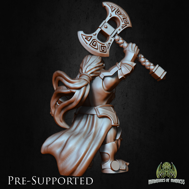 Rilonna Ironmind [32mm Scale] Female Dwarf Fighter - Only-Games